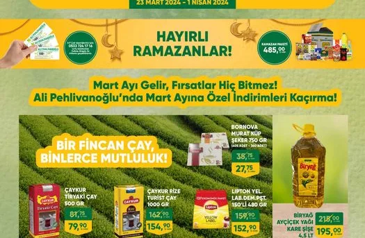 Ali Pehlivanoğlu 22 Mart - 1 Nisan İndirim Broşürü Kataloğu - Hi